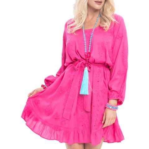 Pranella Neon Pink Dilly Dress