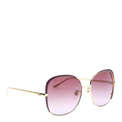 Gucci Women's Gold/Pink Gucci Sunglasses 58mm