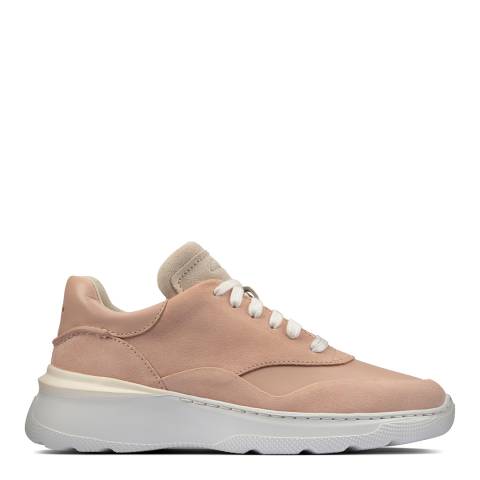 Clarks Light Pink Leather Sprint Lite Trainers