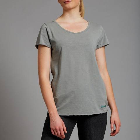 Replay Grey Earth Made Cotton T-Shirt