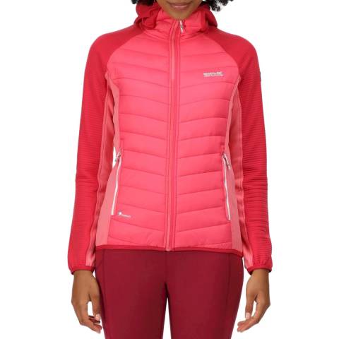 Regatta Pink Quilted Hooded Jacket