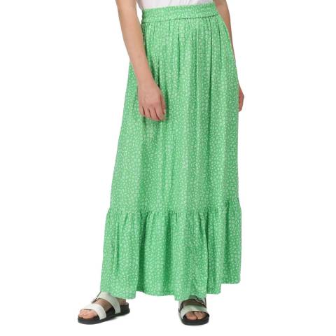 Regatta Green Tiered Maxi Skirt