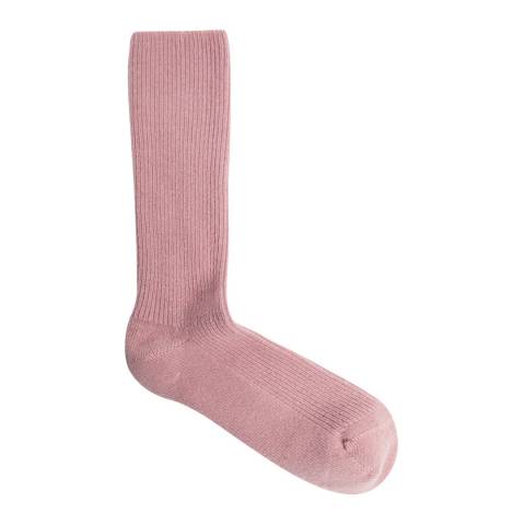 Reiss Pink Agar Cashmere Blend Socks