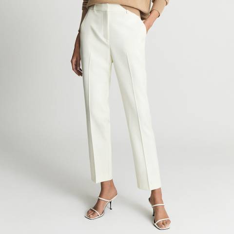 Reiss Cream Ember Tailored Trousers