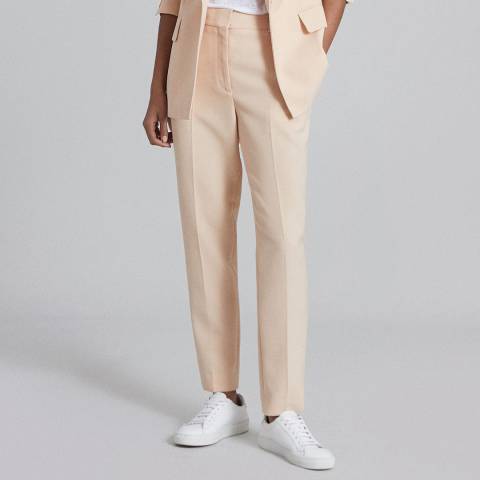 Reiss Apricot Evelyn Tailored Trousers