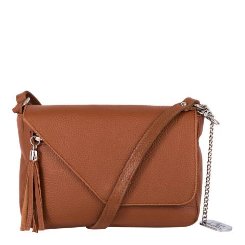 Anna Morellini Brown Lola Leather Shoulder Bag