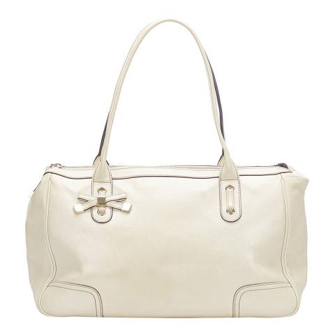 Vintage Gucci White Ivory Princy Handbag