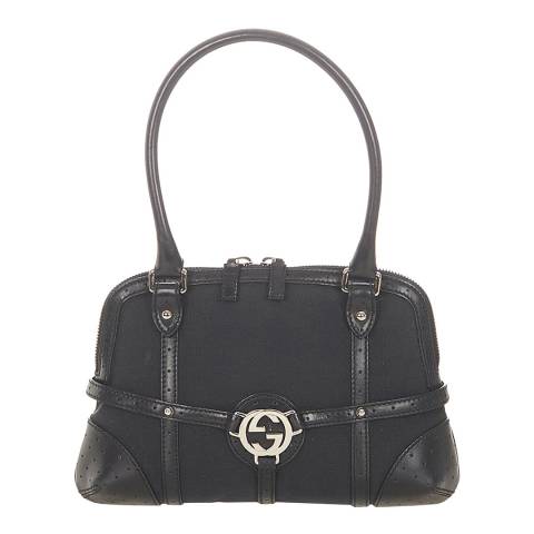Vintage Gucci Black Reins Shoulder bag