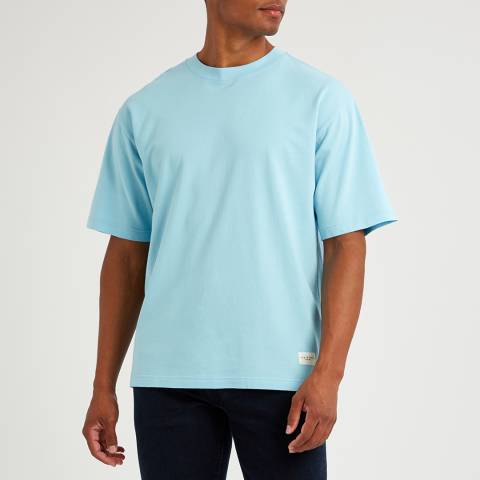 Rag & Bone Bright Blue Loopback Cotton T-Shirt