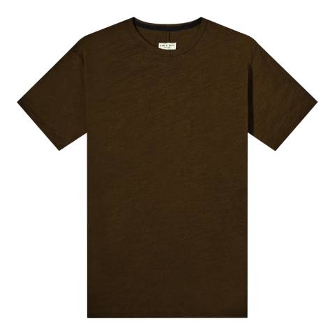Rag & Bone Khaki Flame Classic Cotton T-Shirt