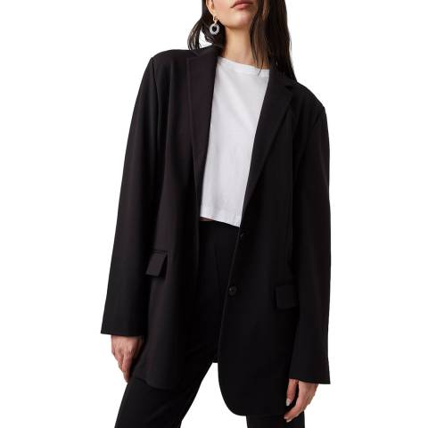 French Connection Black Stefanie Relaxed Blazer