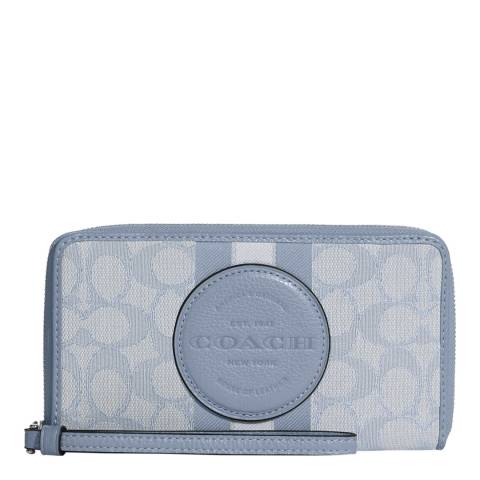 Coach Marble Blue Dempsey Large Phone Wallet