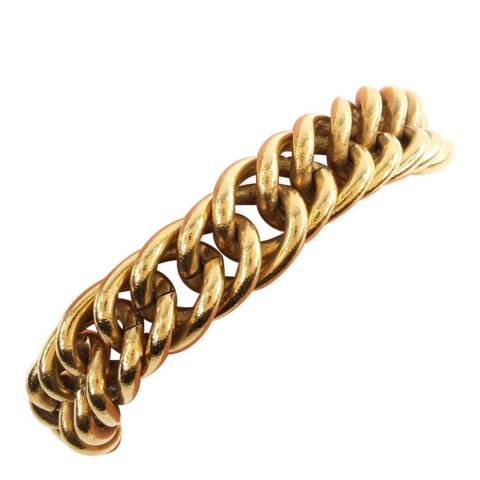 Vintage Chanel Gold Chain Tag Bracelet
