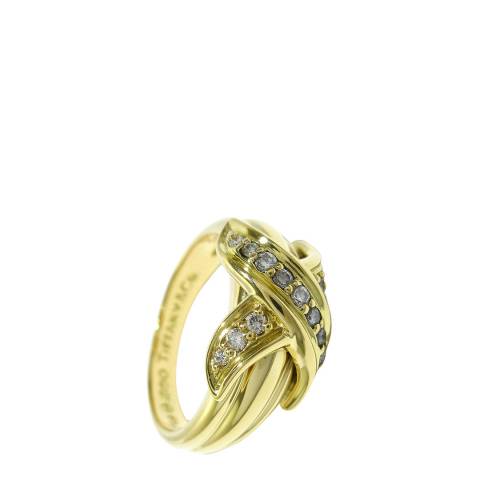 Vintage Tiffany & Co Gold Signature Ring 52
