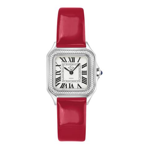 Gevril Gevril  Women's Silver Dial Red Leather Watch