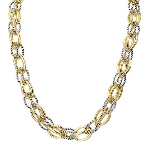 Liv Oliver 18k Gold Tone Multi Link Necklace