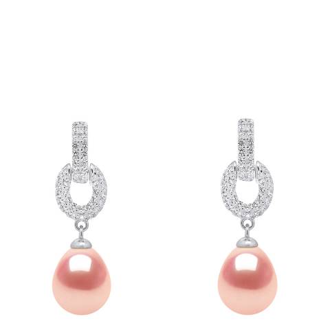 Mitzuko Silver/Pink Cultured Freshwater Pearl Earrings