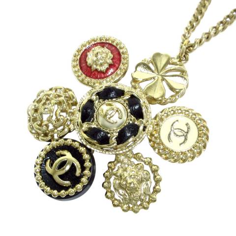 Vintage Chanel Gold Coco Mark Necklace
