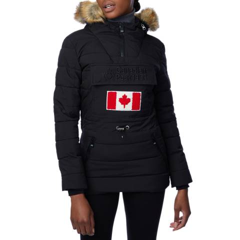 Canadian Peak Black Half Zip Padded Lightweight Jacket 