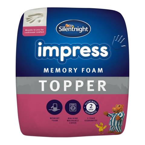 Silentnight Impress 7cm Memory Foam Super King Mattress Topper