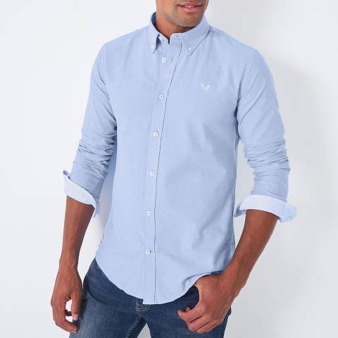 Crew Clothing Blue Oxford Cotton Shirt
