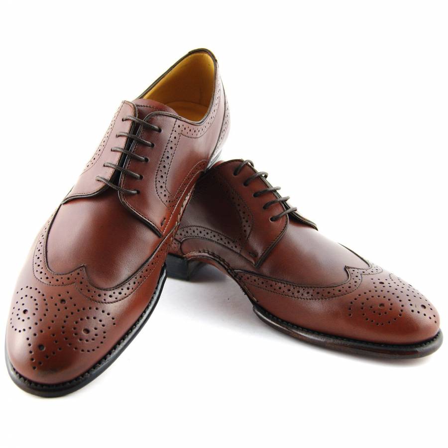 Light Brown Leather Soft Oxford Shoes - BrandAlley