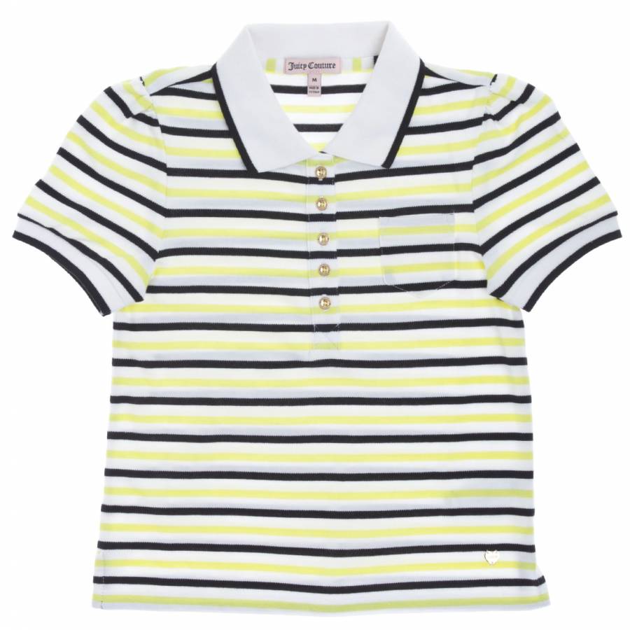 White/Black/Yellow Polo Shirt - BrandAlley