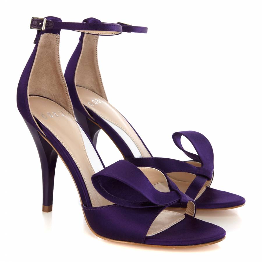 Purple Lana Strappy Shoes 10cm Heel - BrandAlley