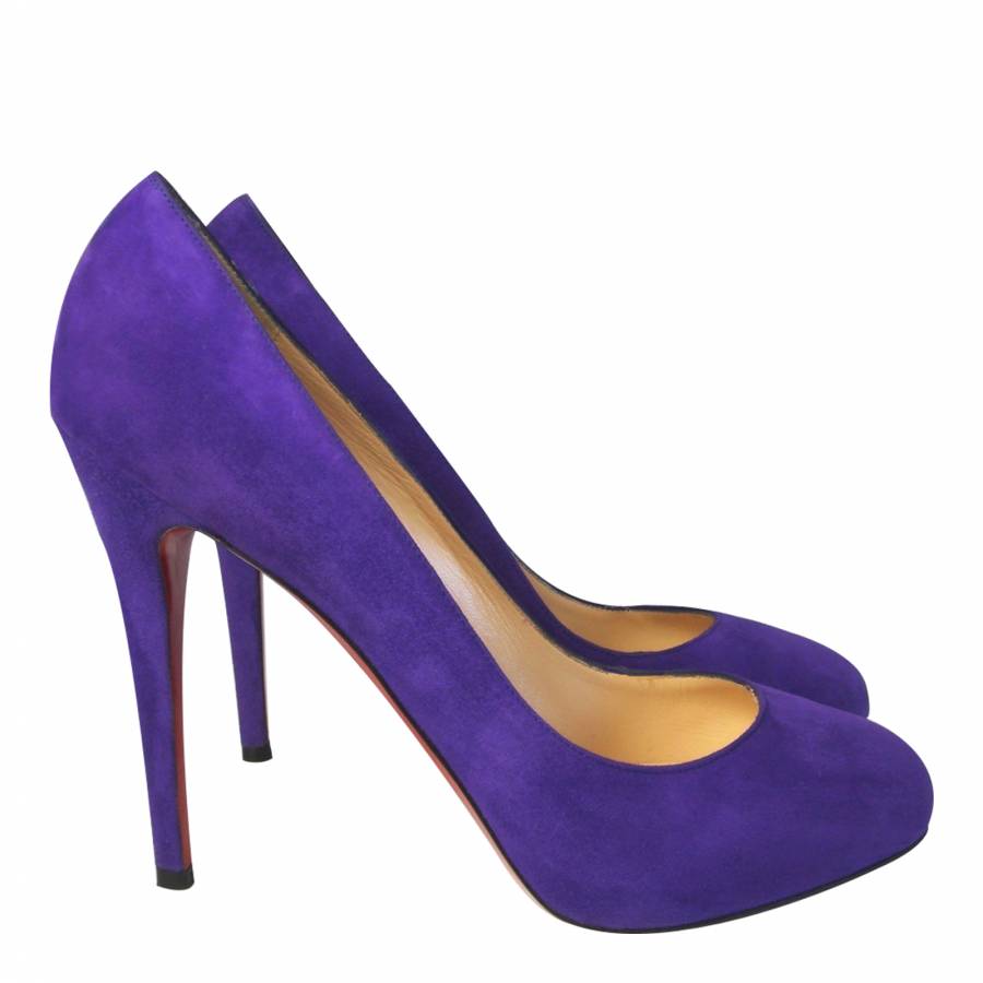 purple court heels