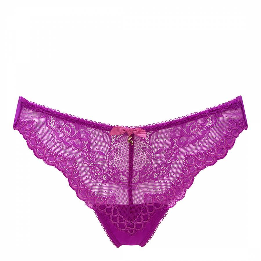 Purple Superboost Lace Padded Plunge Bra - BrandAlley