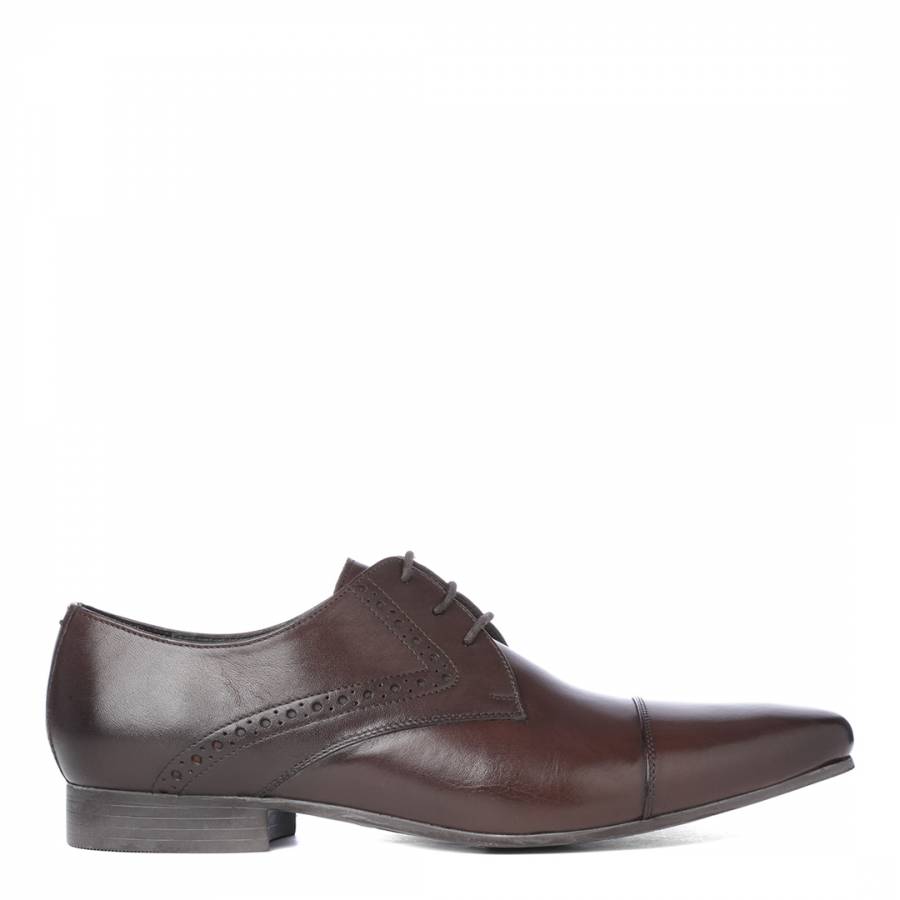 Brown Leather Martin Shoes - BrandAlley