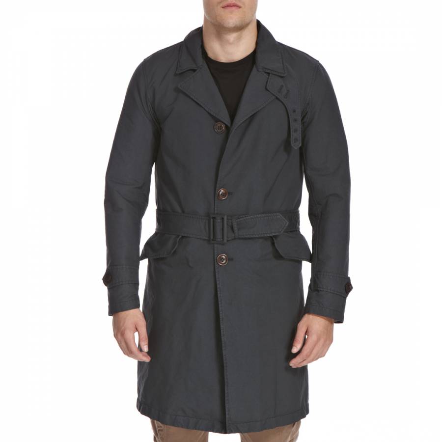 Charcoal Belted Trench Coat - BrandAlley