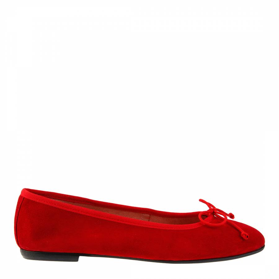 Red Suede Classic Pumps - BrandAlley