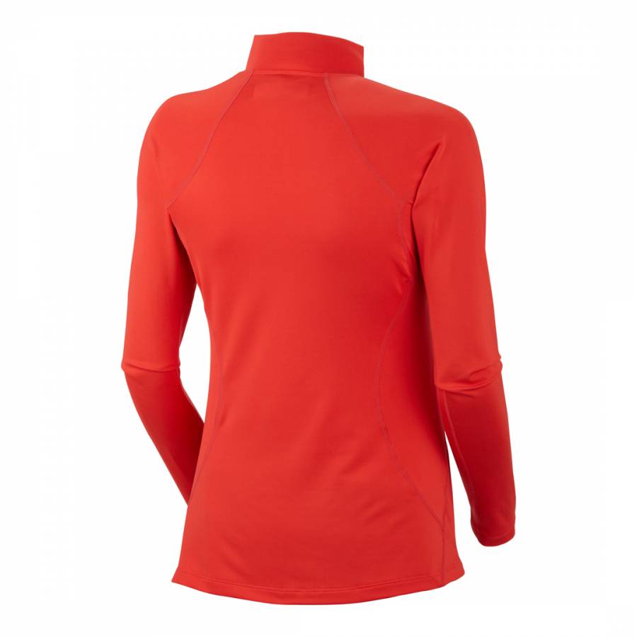 Red Base Layer Midweight Polo Neck - BrandAlley