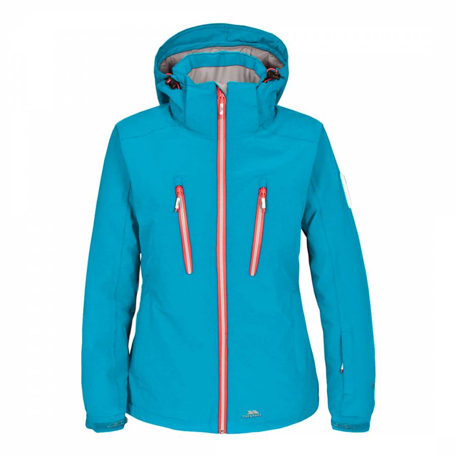 Women's Turquoise/Coral Ballina Ski Jacket - BrandAlley