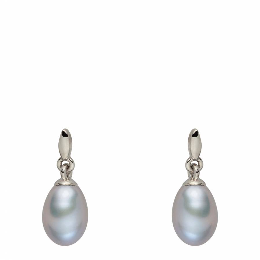 Silver Pearl Drop Earrings - BrandAlley