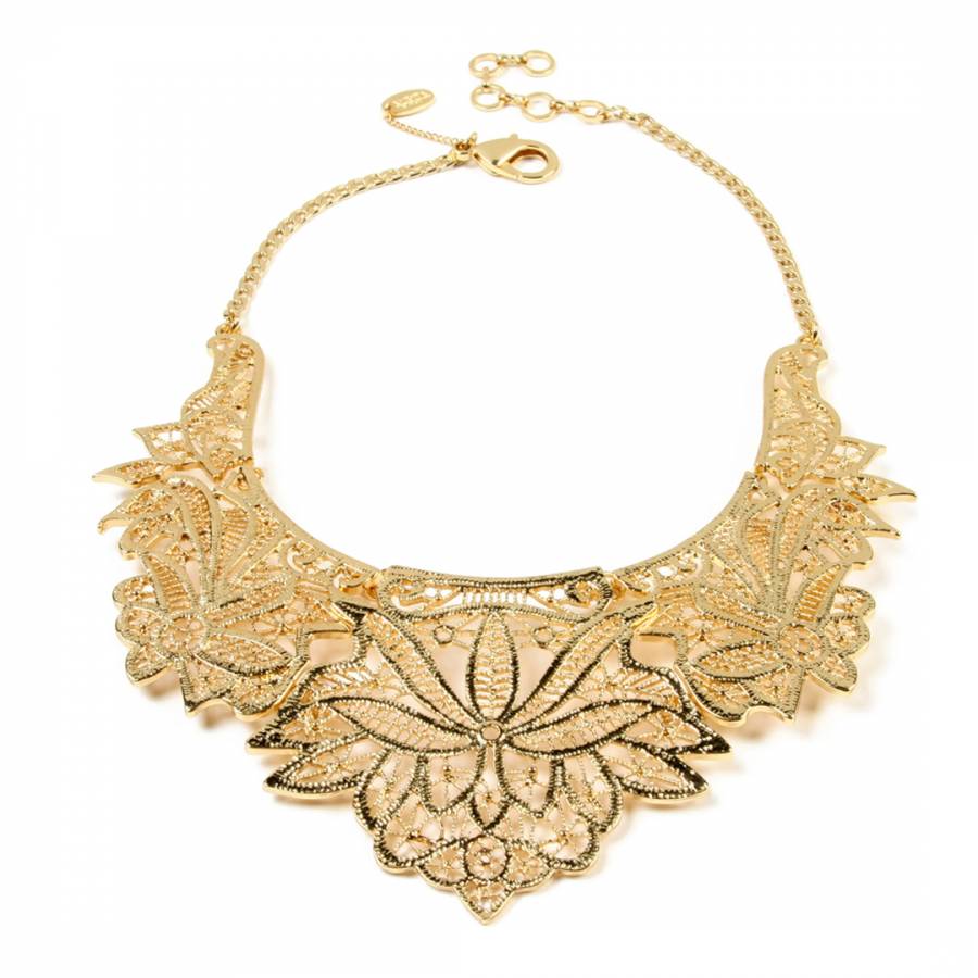 Gold Athena Collar Necklace - BrandAlley