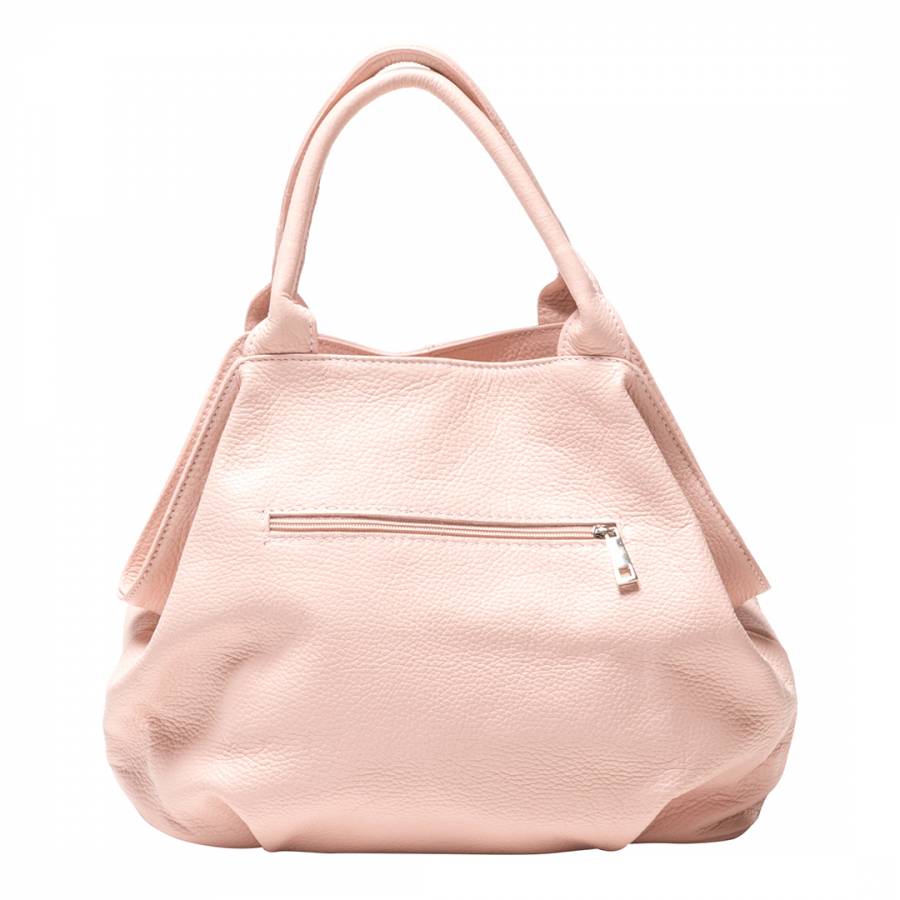 Pink Leather Tassel Handbag - BrandAlley
