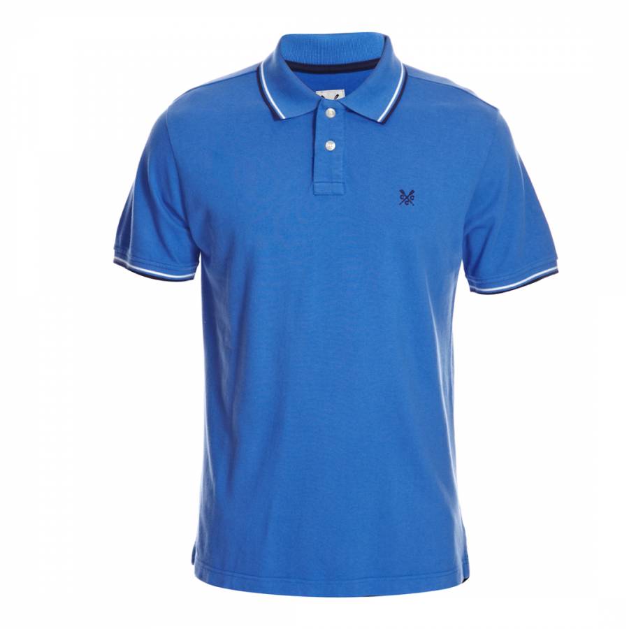 Blue Rolo Cotton Polo Shirt - BrandAlley