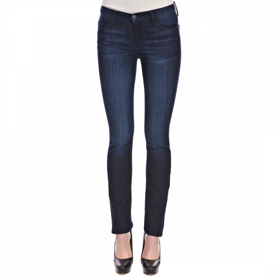 Blue Harlow Straight Leg Jeans - BrandAlley