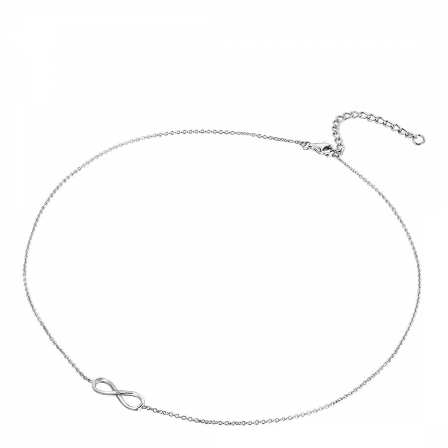Sterling Silver Infinity Pendant Necklace - BrandAlley
