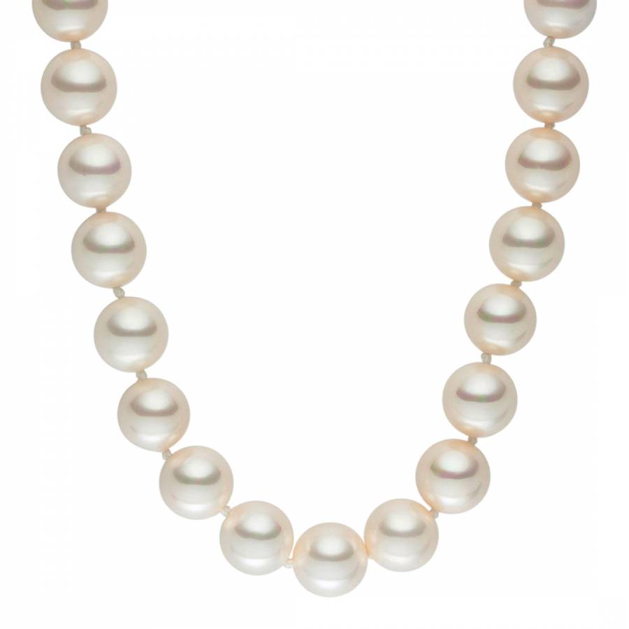 Off White Pearl Necklace 52cm - BrandAlley