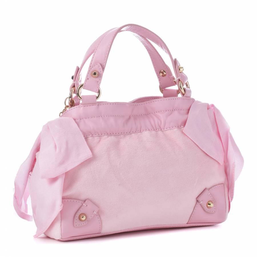 Pre-owned Velvet Handbag In Pink