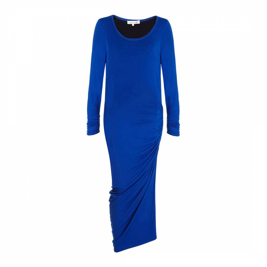 Royal Blue Cloverley Court Stretch Jersey Dress - BrandAlley