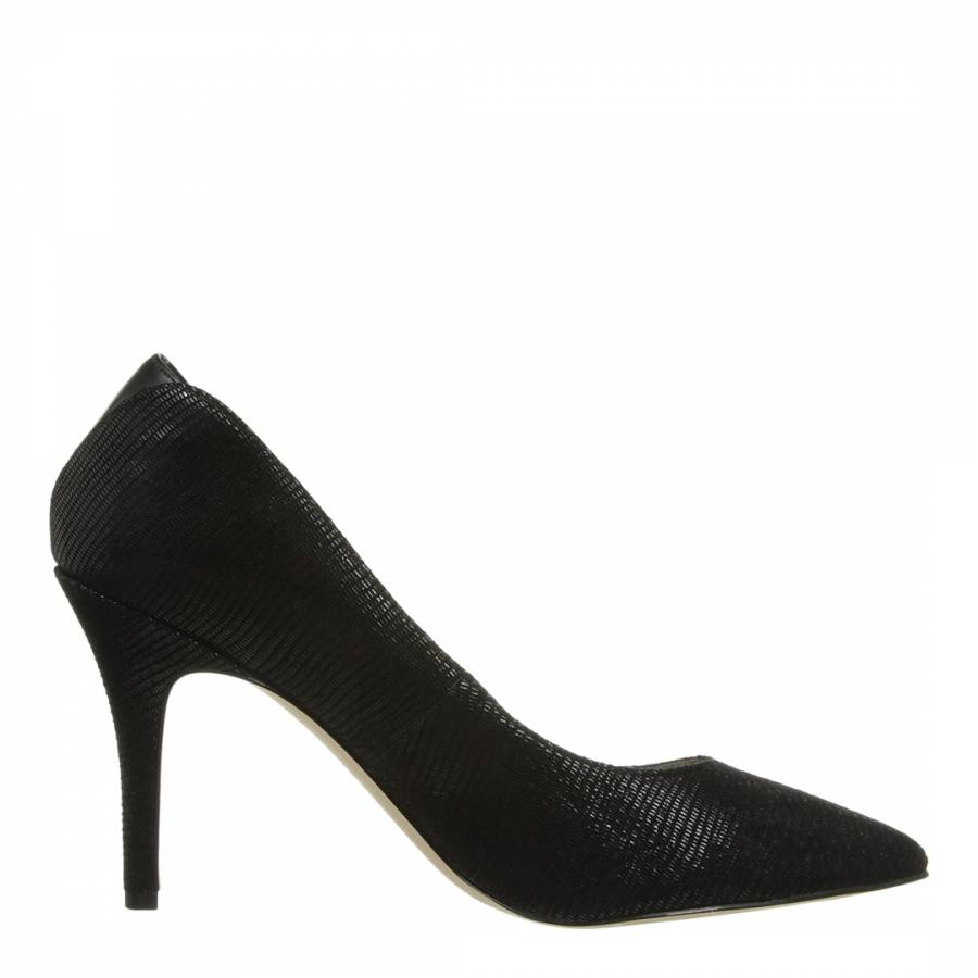 Black Suede Zola Court Shoes Heels - BrandAlley