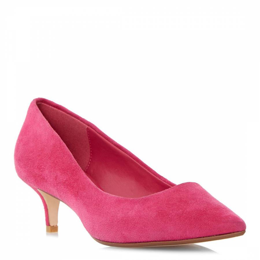 raspberry suede shoes