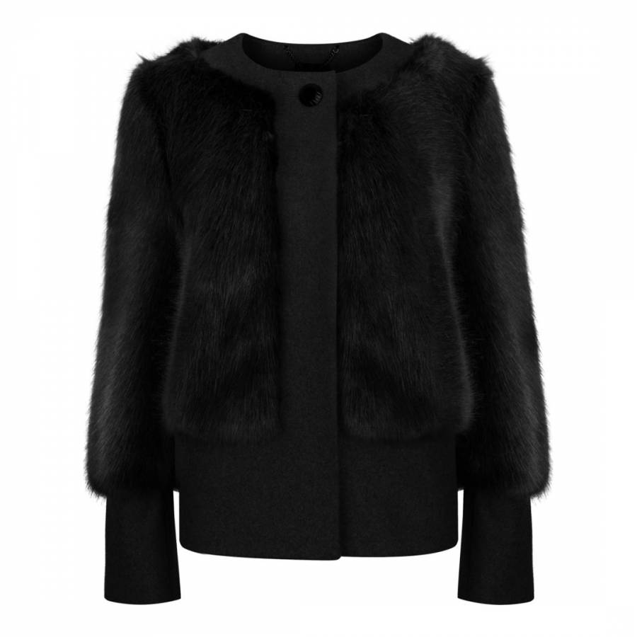 ted baker sheepskin coat