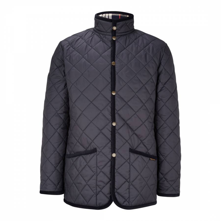 Navy Quilted Jacket - BrandAlley