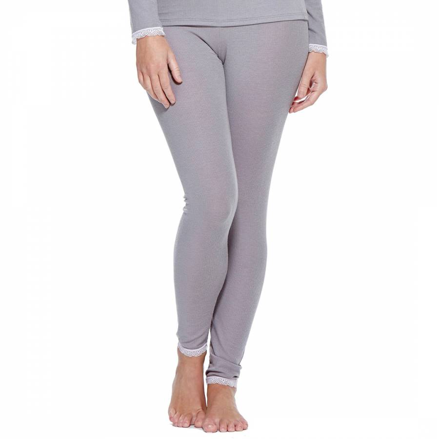 Mink Cocoon Thermal Silk Blend Long Leggings - BrandAlley