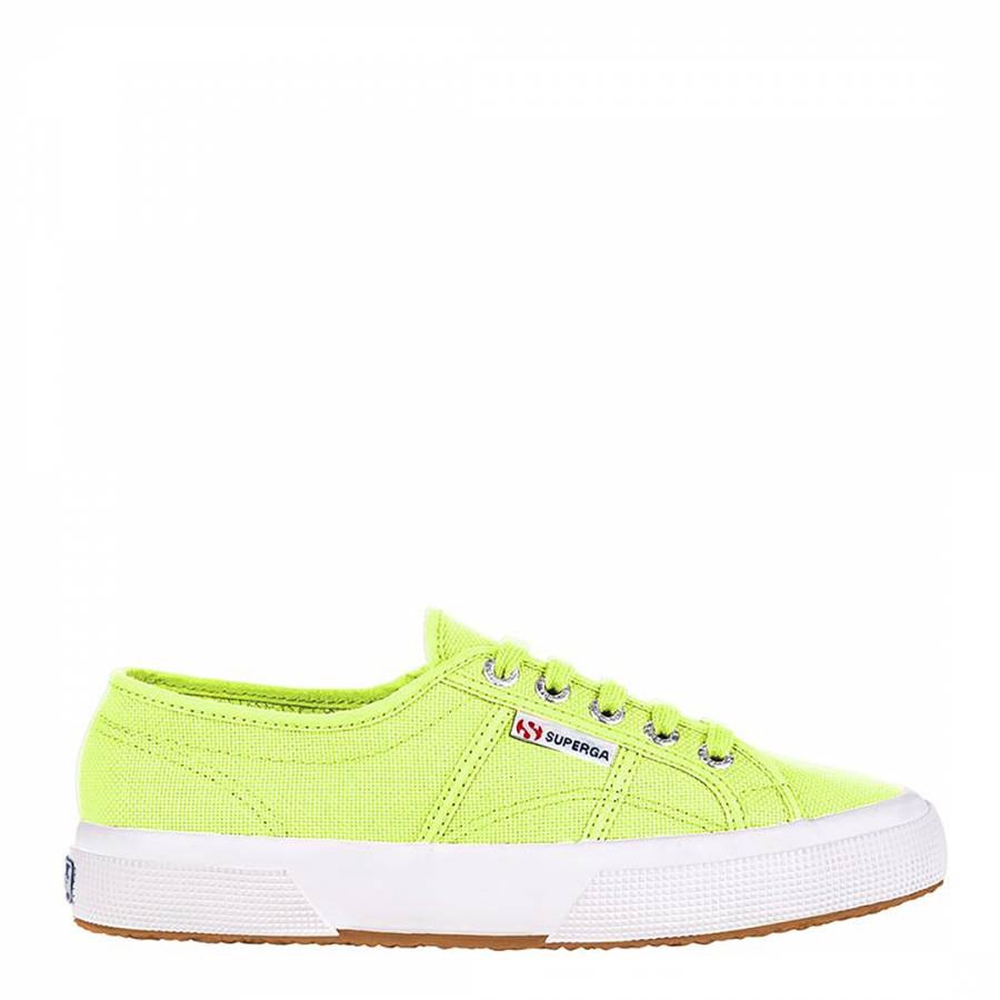 Lime Green Canvas Plimsoll - BrandAlley